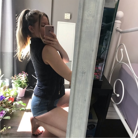 Zara Woman navy riding vest - Picture 6 of 6